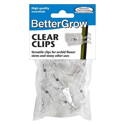 BetterGrow - cleme de susținere pentru orhidee, transparente - 12 buc
