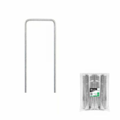 Cleme metalice pentru fixarea agrotextilelor și huselor tip „P” – 3 x 15 cm (50 buc.)