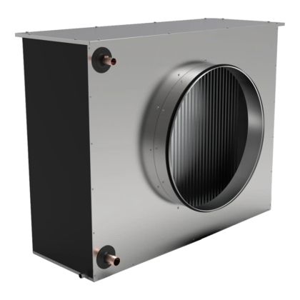 Răcitor de canal de apă pentru conductă de aer rotundă VEAB CWK 315-3-2.5 – Ø315 mm 1410m3 1260L/PU 8.3KW