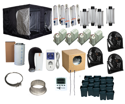 Mammoth Pro 300 - 300x300x200cm Complete Grow Tent Set - 4x1000W