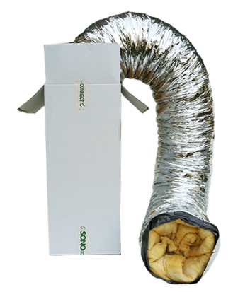 Sonoconnect ⌀ 82 mm. - Conducta de aer fonoabsorbanta cu izolatie termica - 1 m.
