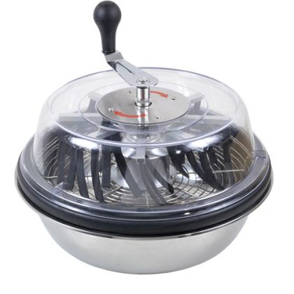 CUIT FRUNZĂ MANUAL 40cm DIAMETRU CAPAC STICLA