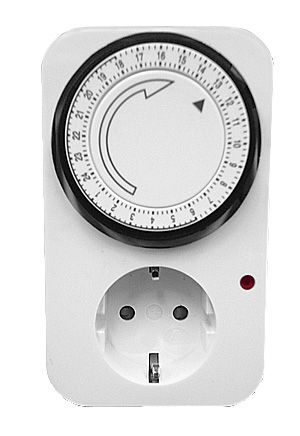 Synchro TS-MD3 - Timer mecanic zilnic cu memorie programabilă - 15min - 24h, 220-240V, 16A, 3680W, pentru contact