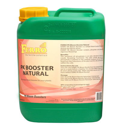 Ferro PK BOOSTER NATURAL 5l. - amplificator de inflorire pentru sisteme de hidro/irigare (cu Fosfor si Potasiu)