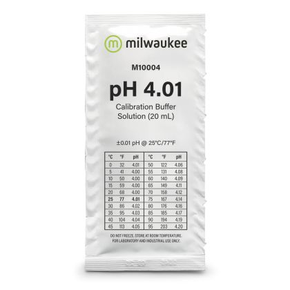 Milwaukee pH 4.01 Calibration Buffer Solution 20ml