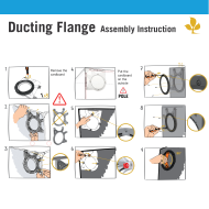 Kit flanșe pentru conducte de aer pentru profile ⌀ 25 mm Secret Jardin