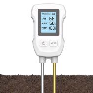 Tester de pH al solului 3 în 1 Contor digital de temperatură a plantei și umiditate Sol