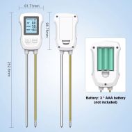 Tester de pH al solului 3 în 1 Contor digital de temperatură a plantei și umiditate Sol