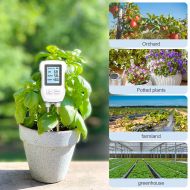 Tester de pH al solului 3 în 1 Contor digital de temperatură a plantei și umiditate Sol