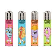 Lighter Clipper Classic Food For Thought (24pcs/display)