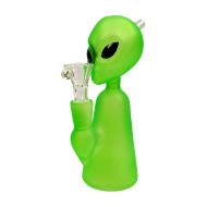 Alien Figure Green Bong Thick Glass 17cm