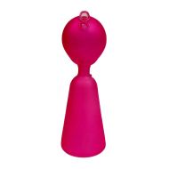 Bong with Pink Alien Figurine made of thick glass 17cm