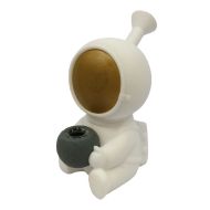 Bong din silicon alb Cosmonaut 15cm