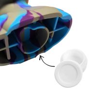 Bong din silicon cu cap de extraterrestre albastru 20 cm
