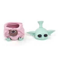 Alien Pink Silicone Bong with Removable Pieces 13cm
