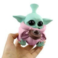 Alien Pink Silicone Bong with Removable Pieces 13cm