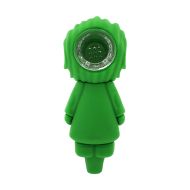 Pipă din silicon Clovn Joker Roșu 10.50cm