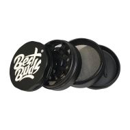 Best Buds Mighty Râșniță din aluminiu cu 4 piese, 60 mm, neagră