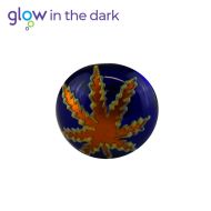 Blue Glass Pipe Glow in The Dark 10cm