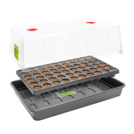 Set de mini sere ROOTiT fără turbă uscată, 60 de celule, cu tavă pentru substrat