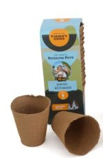 Ghivece rotunde biodegradabile pentru răsaduri ⌀ 8 cm. (16 buc.)