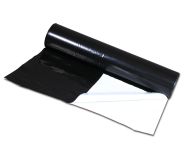 Folie reflectorizantă alb-negru 125μm 2m x 100m (rolă)