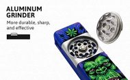 Râșniță de buzunar din aluminiu multifuncțională combinată - Sigiliu pentru frunze de buruieni 2 disponibile 3 culori