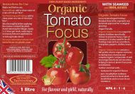 Organic Tomato Focus 1L – Organic fertilizer for tomatoes and fruiting vegetables