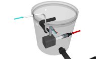 Pompă submersibilă de aerare a apei Hailea HX-1500 400l/h