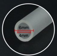 Furtun din silicon transparent, rolă de 200 m - 4 mm, pentru aer