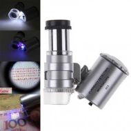 Microscop de buzunar 60× cu lumină UV și LED