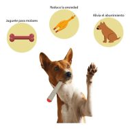 Puff Palz Doggie Doob – jucărie pentru câini din cauciuc natural maro