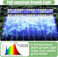 Kit de germinare și înrădăcinare cu iluminare încorporată - 40 de prize, 2 benzi LED, x 38 x 24 x 12 cm