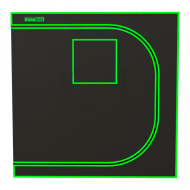 Propagator / Mini seră cutie închisă la culoare 120 x 60 x 200 cm