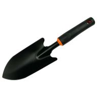 Wide garden spade DE LUXE Bradas – metal with rubberized handle