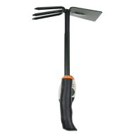 Bradas DE LUXE 2in1 combined hoe – metal with rubberized handle