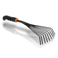 Greblă de grădină în formă de evantai Bradas DE LUXE – 9 dinți, 12 cm