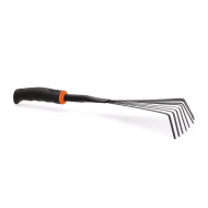 Greblă de grădină în formă de evantai Bradas DE LUXE – 9 dinți, 12 cm