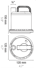 Pompa de scurgere Sicce ULTRAZERO 3000l./h.